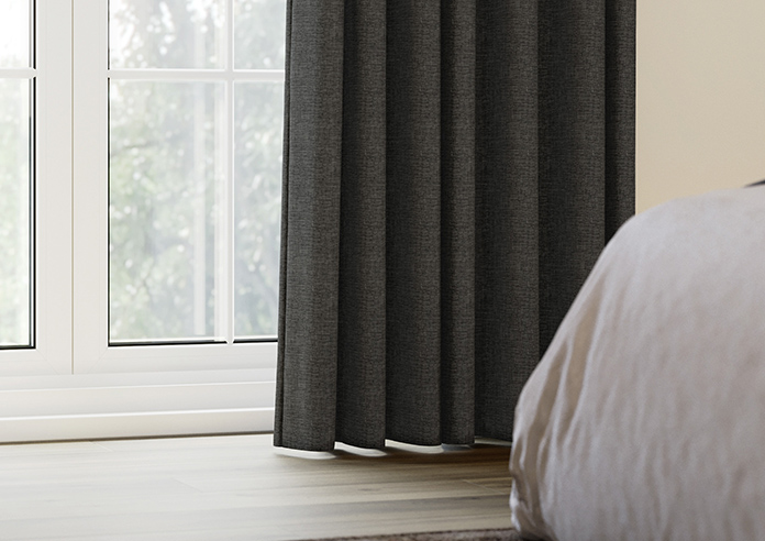 Hampshire (Blackout) Eyelet, Anthracite - Ready Made Curtains - Image 6